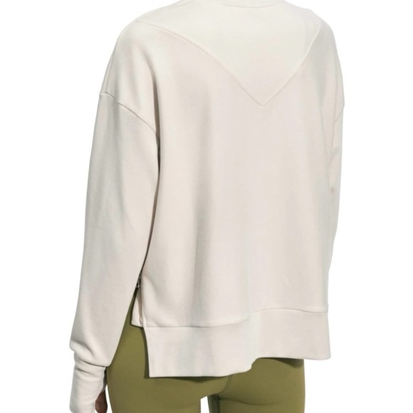 Varley Off-White Ribbed Sweatshirt - Picture 2 of 6